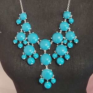 Elegant Blue Statement Necklace